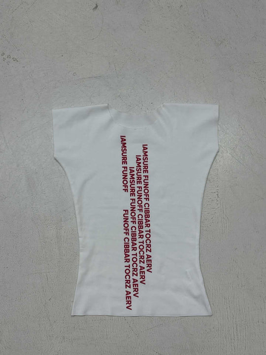 Damen T-Shirt mit grafischem Schriftzug und lässigem Schnitt R&B