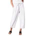 Damen Leichte Culotte-Hose mit elastischem Bund und praktischen Seitentaschen R&B