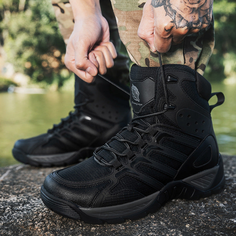Herren Hochgeschnittene Multifunktionsstiefel mit rutschfester Sohle und atmungsaktivem Obermaterial R&B