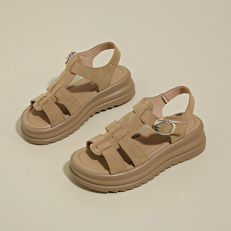 Damen komfortable Sandalen mit stylischem Riemendesign R&B