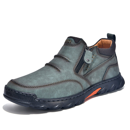 Herren Bequeme und elegante Stiefeletten mit Reißverschluss R&B