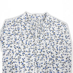 Damen Bluse mit floralem Muster und Rüschenärmeln R&B