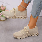 Damen Ultraleichte Sport-Sneaker mit atmungsaktiver Strickoberfläche R&B