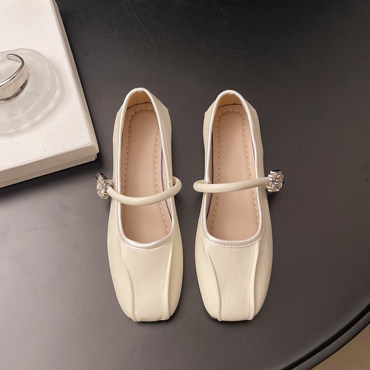 Damen elegante Ballerinas mit funkelndem Riemchen und modischem Design R&B