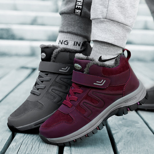 Damen Winterliche Trekkingstiefel mit rutschfester Sohle und isolierendem Futter R&B