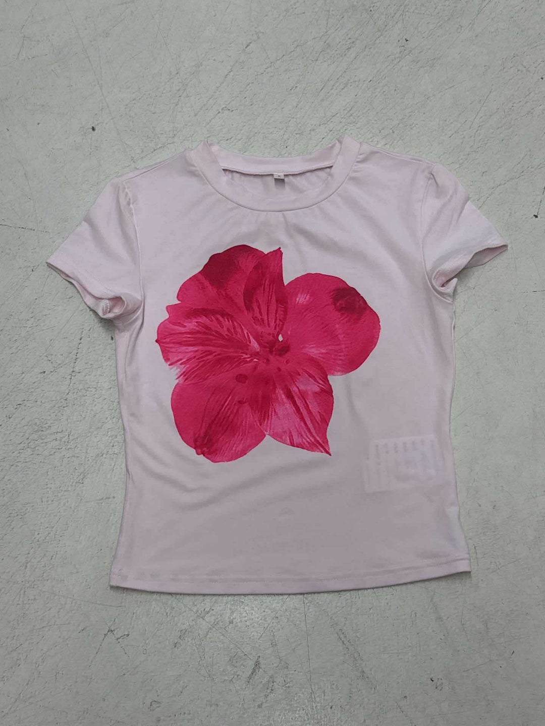Damen T-Shirt mit floralem Druck und figurbetontem Schnitt R&B