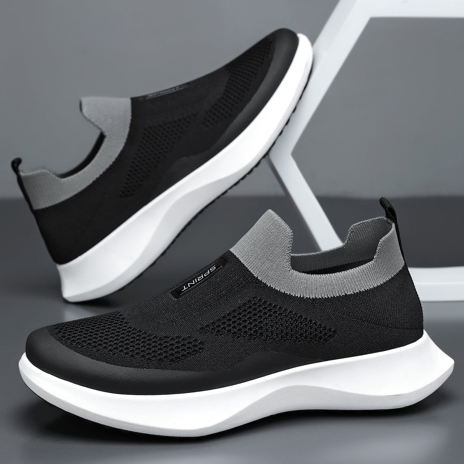 Damen Freizeit-Sneaker mit elastischem Mesh-Obermaterial von R&B