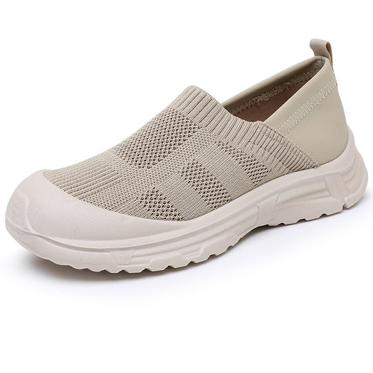 Damen Bequeme Slip-On Sneakers mit rutschfester Sohle und atmungsaktivem Obermaterial R&B