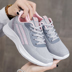 Damen Atmungsaktive Sport Sneakers mit flexiblem Strickdesign R&B