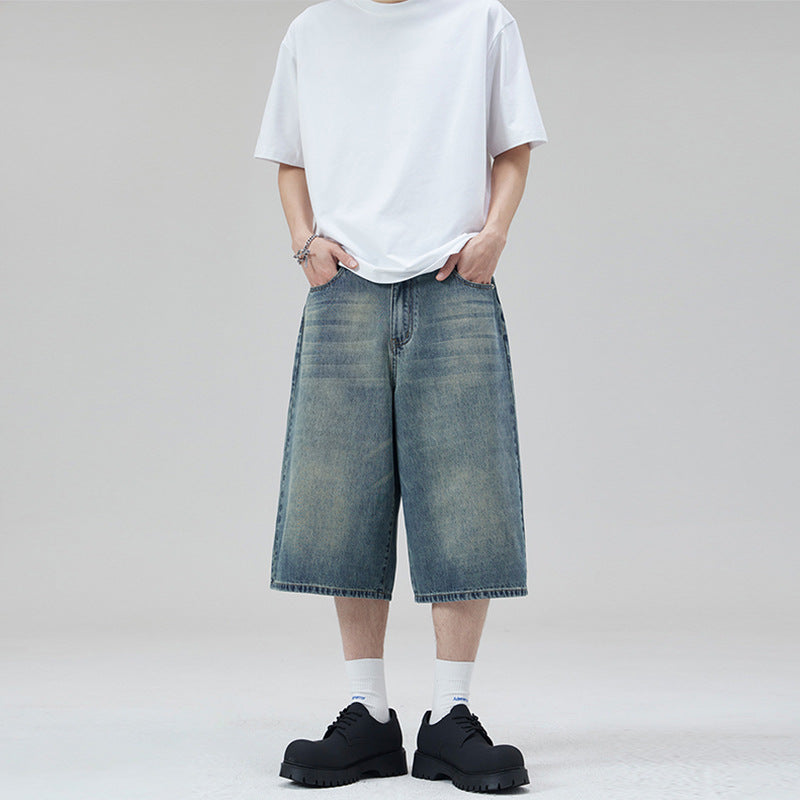 Damen Weite Denim-Culotte im lässigen Schnitt R&B