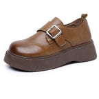 Damen Modische Schnürschuhe mit trendiger Schnallen-Optik R&B