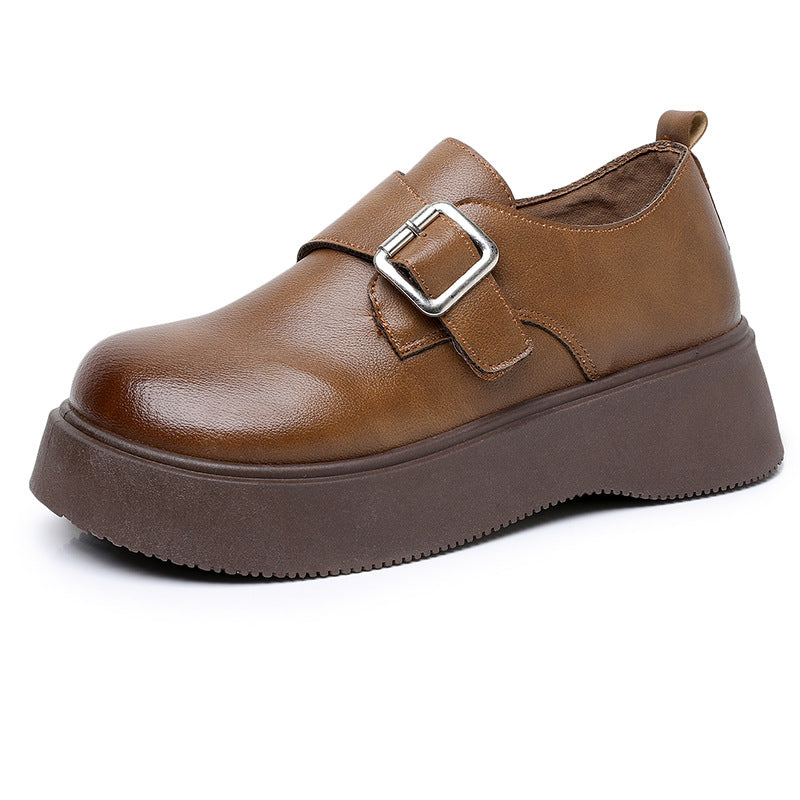 Damen Modische Schnürschuhe mit trendiger Schnallen-Optik R&B
