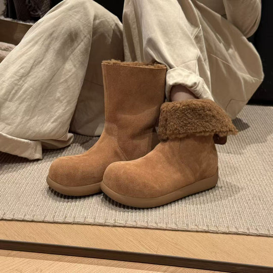 Damen Winterboots mit kuscheligem Innenfutter und rutschfester Sohle R&B