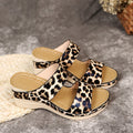 Damen Komfortable Wedge-Sandalen mit animalischem Muster R&B