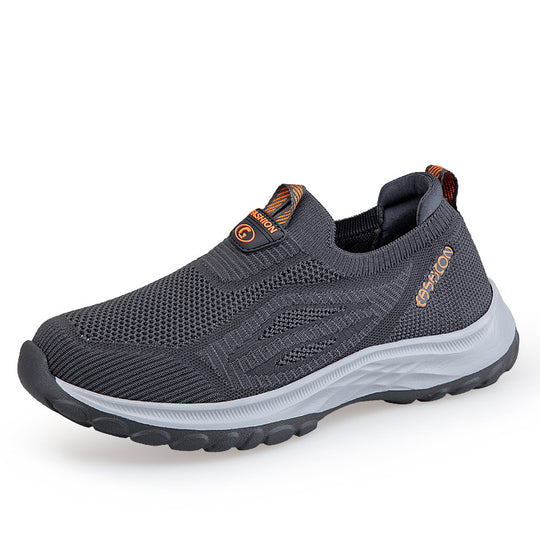 Damen Sportliche Slip-On Sneakers mit atmungsaktiver Mesh-Oberfläche R&B