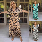 R&B | Leopard-Kleid Grenzüberschreitendes Leopardenmuster Kleid