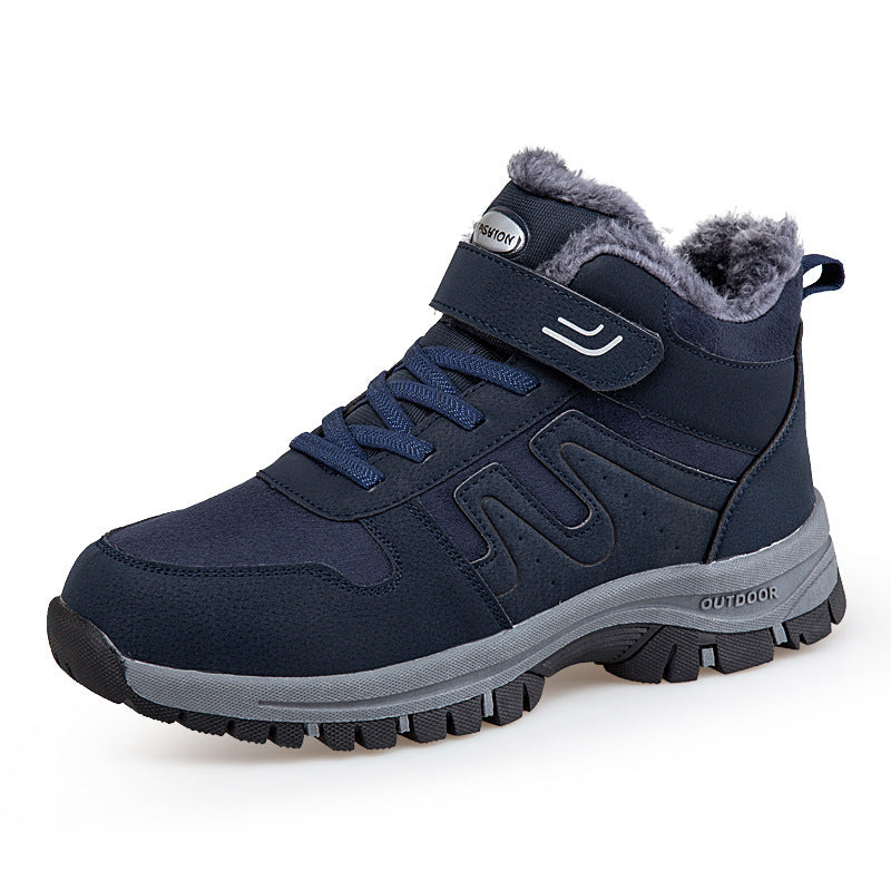 Damen Winterstiefel mit praktischem Klettverschluss und isolierender Innensohle R&B
