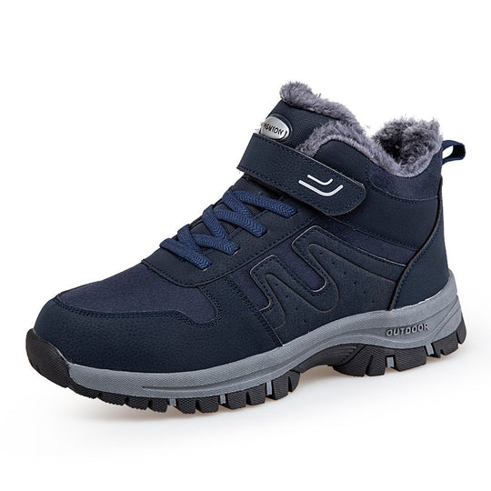 Damen Winterstiefel mit praktischem Klettverschluss und isolierender Innensohle R&B