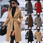 Damen Doppelreiher Wollmantel R&B