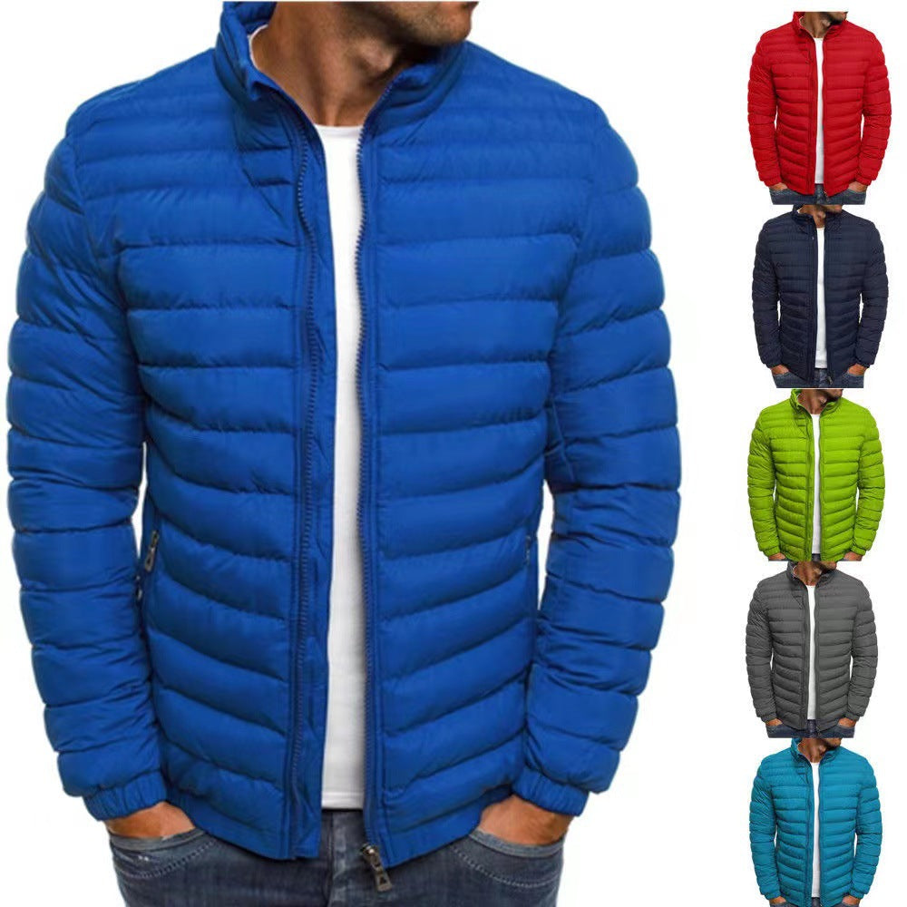 Herren leichte Steppjacke mit hohem Kragen und optimaler Isolierung R&B