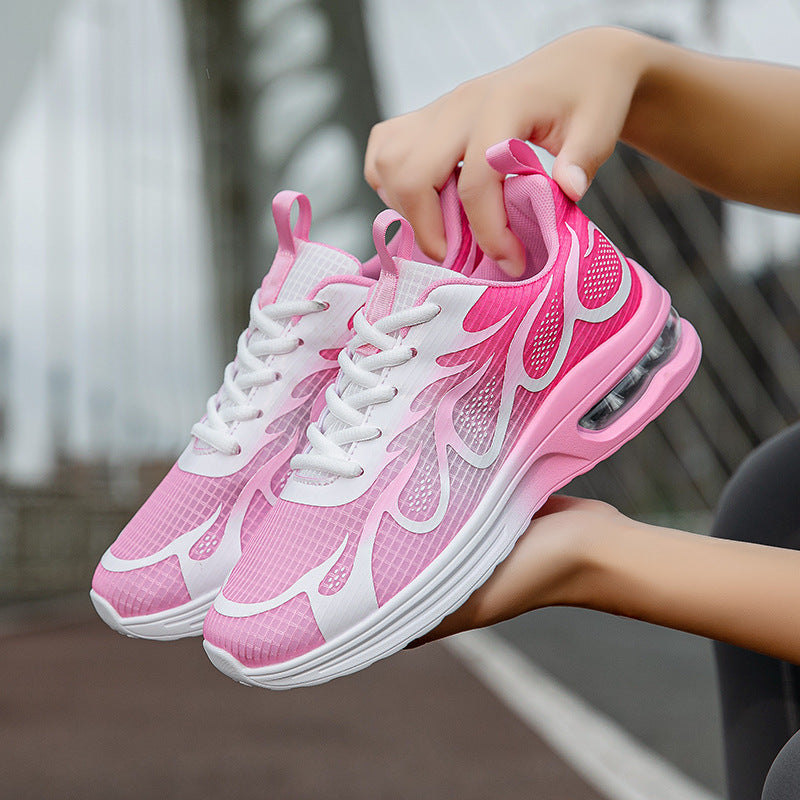 Damen Lauf-Sneaker mit atmungsaktiver Mesh-Oberfläche und stoßdämpfender Sohle