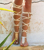 Damen Gladiator Sandalen R&B
