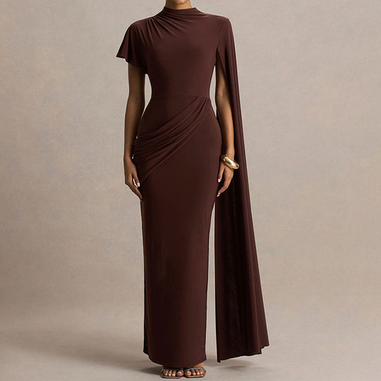 Damen Elegantes Kleid mit einzigartigem Drapierungsdesign R&B