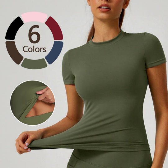 Damen Sportliches Funktionsshirt mit nahtloser Passform R&B