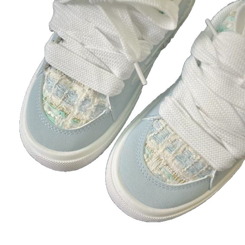 Damen modische Sneakers mit einzigartiger Textur und komfortabler Sohle