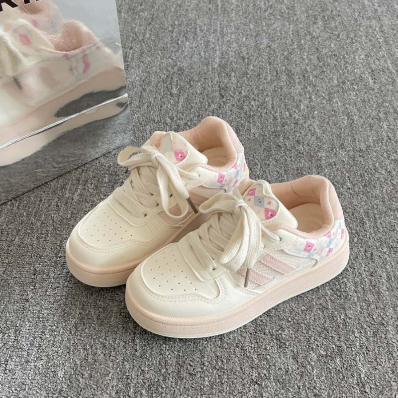 Damen Modischer Sneaker mit verspieltem Karomuster R&B