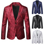 Herren eleganter Blazer mit Paisleymuster
