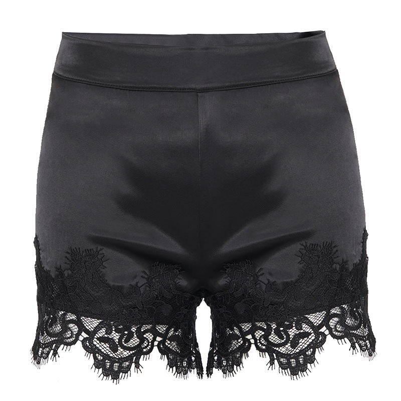 Damen Shorts mit eleganter Spitzenverzierung R&B