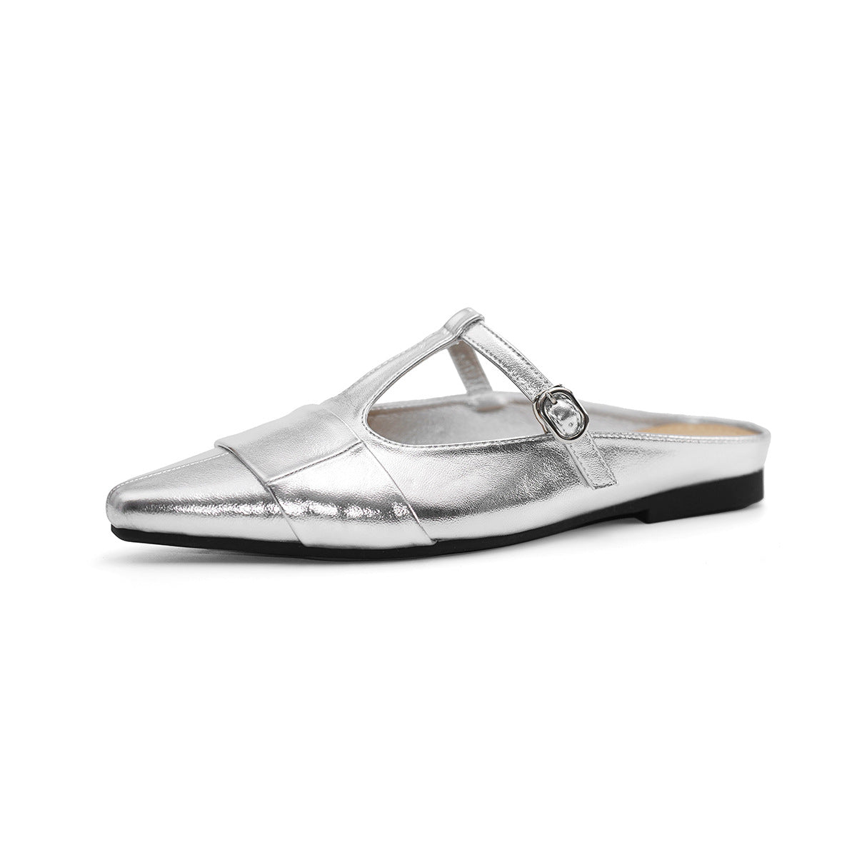 Damen elegante Slingback-Mules mit modischem Schnallenverschluss
