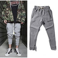 Herren Sportliche Jogginghose im modernen Design mit seitlichen Reißverschlüssen