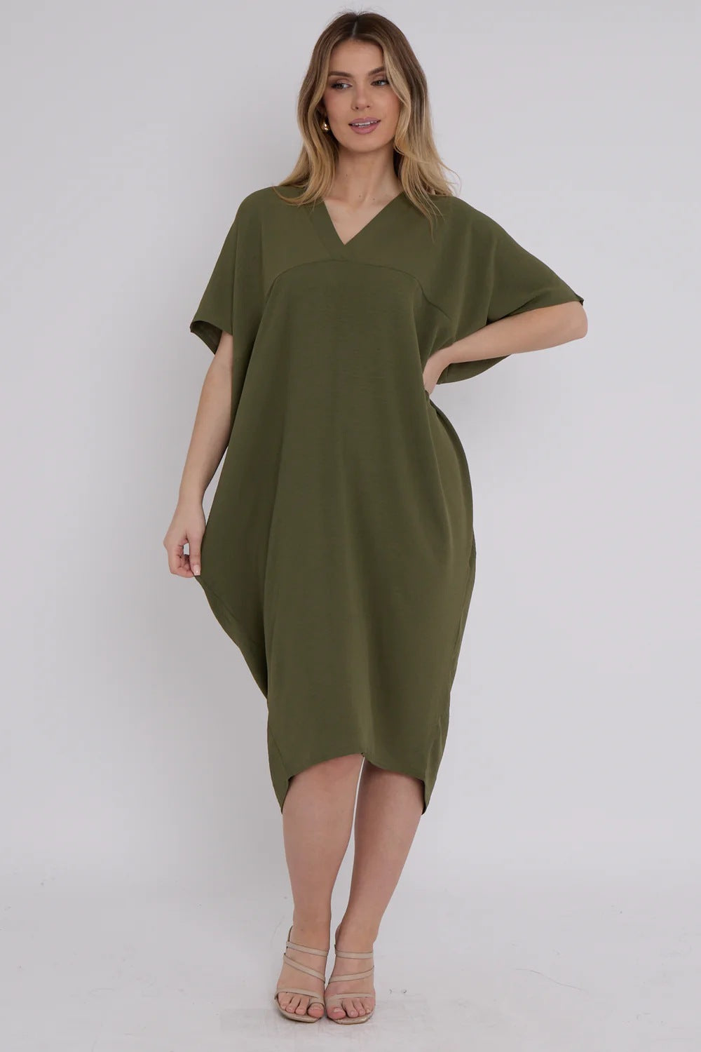 Damen Übergröße Sommerkleid R&B