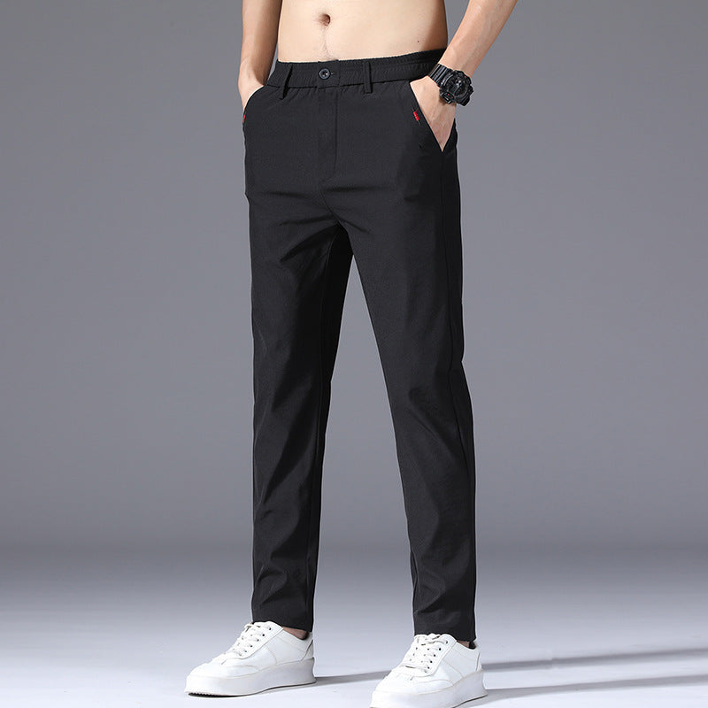 Herren modische und bequeme Chino-Hose mit elastischem Bund R&B