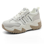 Damen Trendige Chunky Sneakers mit stabiler Gummisohle und atmungsaktivem Obermaterial R&B