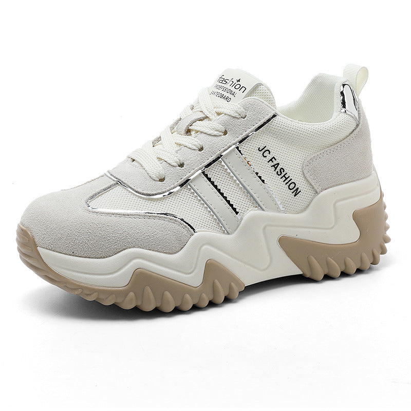 Damen Trendige Chunky Sneakers mit stabiler Gummisohle und atmungsaktivem Obermaterial R&B