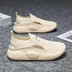 Damen Bequeme Slip-On Sneakers mit atmungsaktiver Mesh-Oberfläche und flexibler Sohle R&B