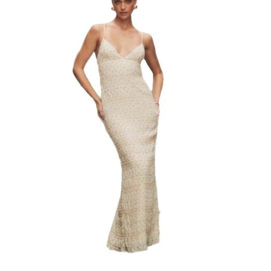 Damen elegantes Maxikleid R&B