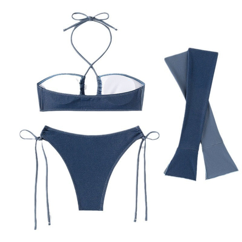 Damen modischer Bikini mit langen Ärmeln R&B