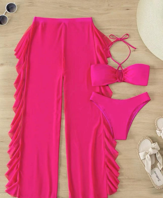 Damen Bikini-Set mit luftiger Rüschenhose R&B