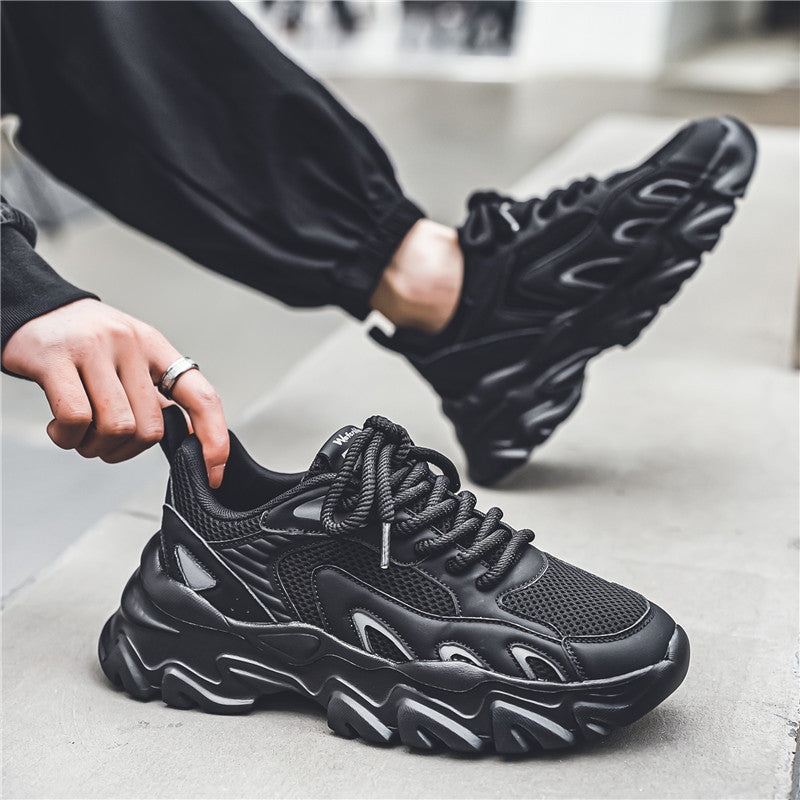 Damen Sportliche Chunky Sneakers mit atmungsaktiver Oberflächenstruktur R&B