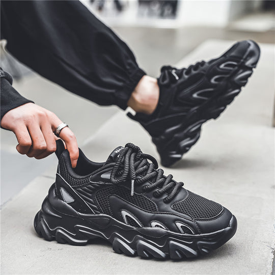 Damen Sportliche Chunky Sneakers mit atmungsaktiver Oberflächenstruktur R&B