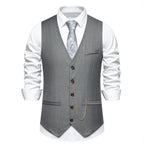 Herren elegante Anzugweste im klassischen Design mit modernen Akzenten R&B
