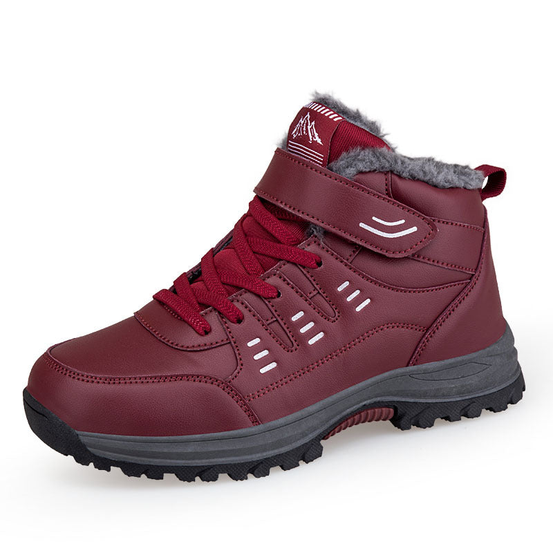 Damen Winterfest und isolierte Wanderboots mit Klettverschluss R&B