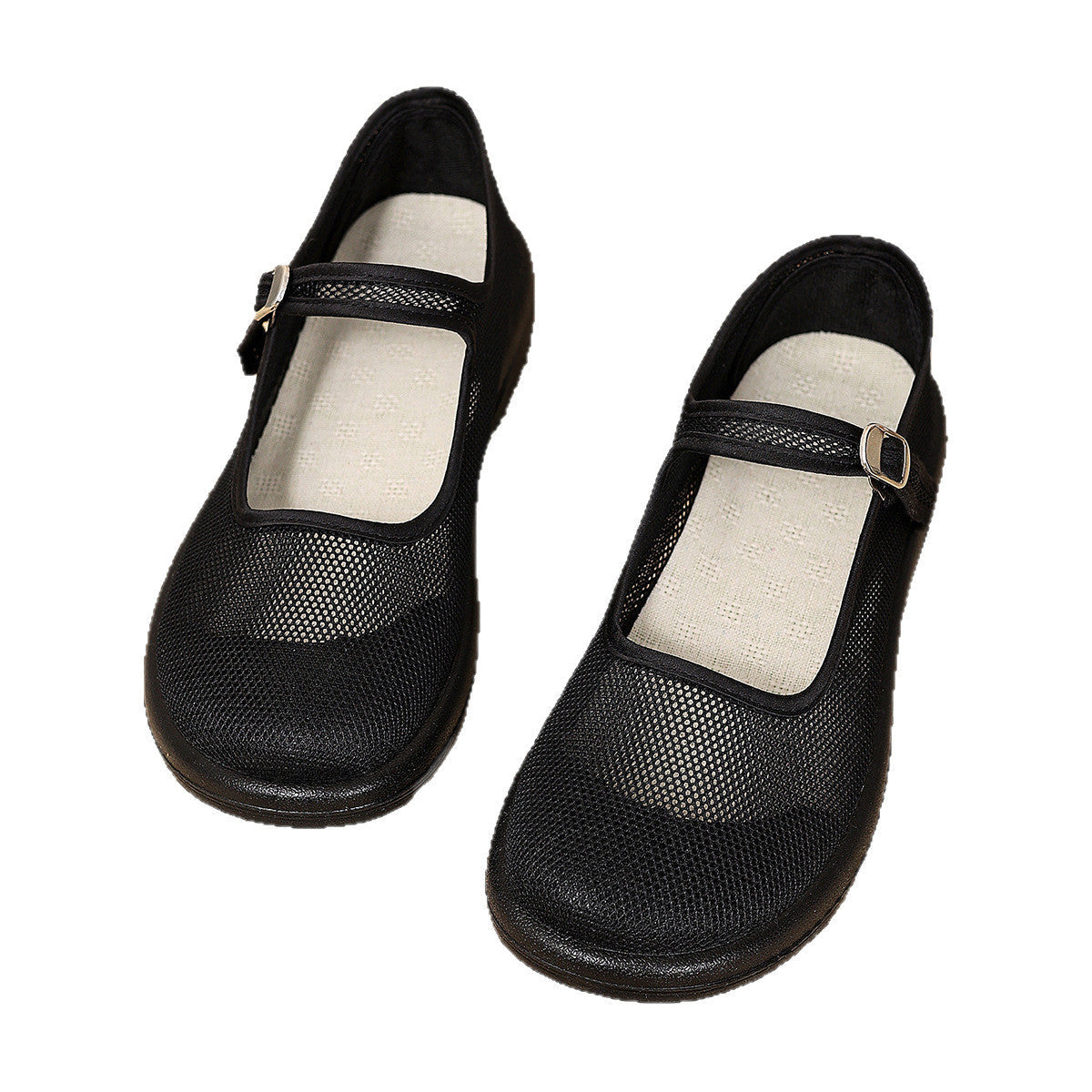 Damen Mesh-Ballerinas mit verstellbarem Riemen R&B