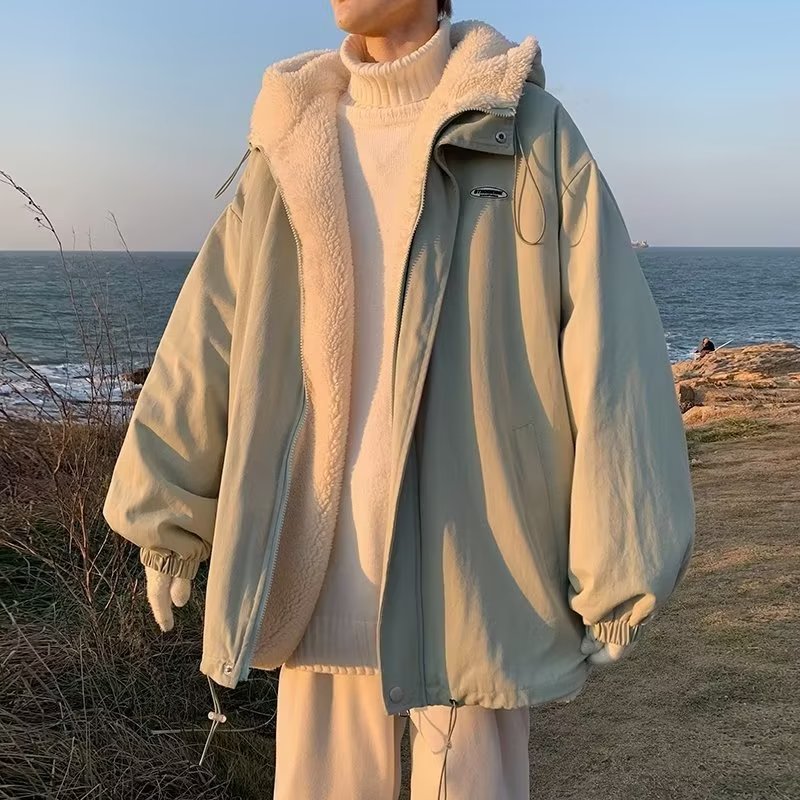 R&B | Wendbare Fleece-Parka Gemütlicher Winterstil Fleece-Wendejacke Für Kalte Tage