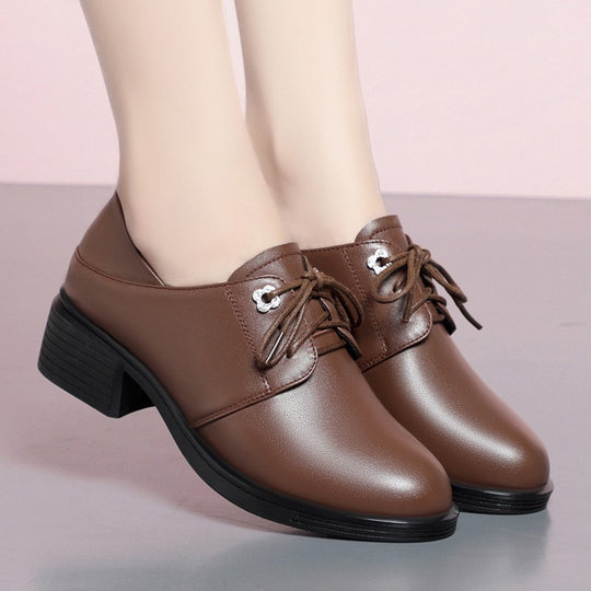 Damen Elegante Schnürschuhe mit Blockabsatz und modischem Detail R&B