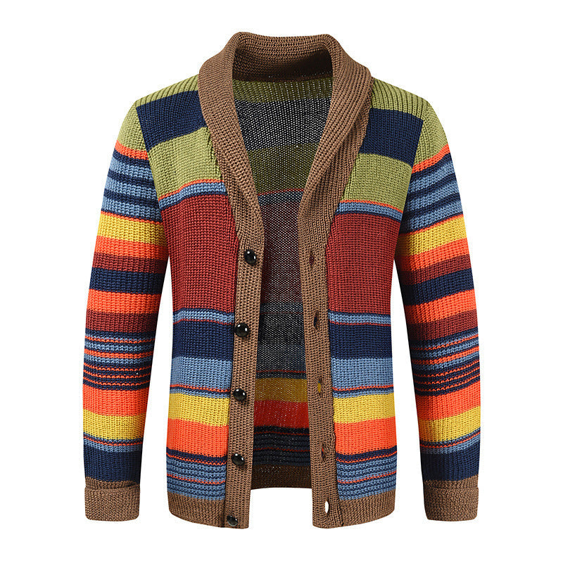 Damen Strickjacke mit buntem Muster R&B